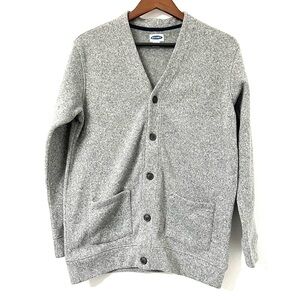 Old Navy Boys Gray Knit Cardigan XXL Husky (18)
